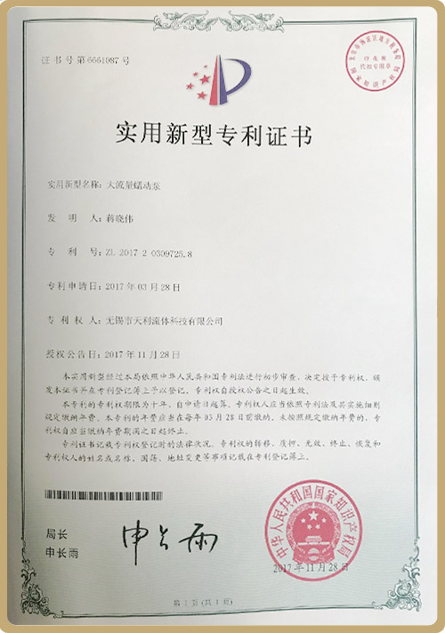 实用新型专利证书12